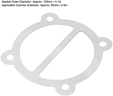 Substituição de placa de vedação de alumínio da junta do cilindro de 10pcs de 10pcs para substituição da placa de vedação para o cilindro do compressor de ar de 65 mm de diâmetro