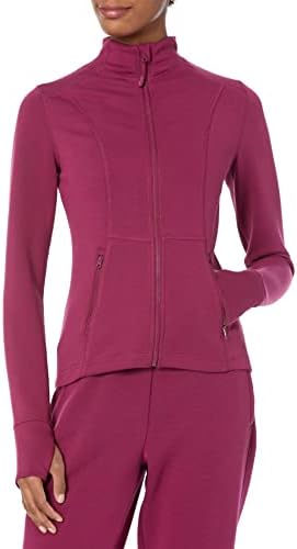 Essentials Women's Active Sweat zip através da jaqueta