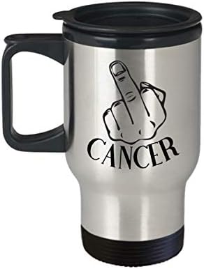 Funnaton Cancer Travel Mug Inspirational Presens para pacientes com câncer Sobrevivente lutador de guerreiro Melhor luta contra o cancro