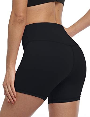 JJUQ 8 /5 shorts de motoqueiros mulheres com cintura alta ginástica Yoga Running Standex shorts para mulheres com