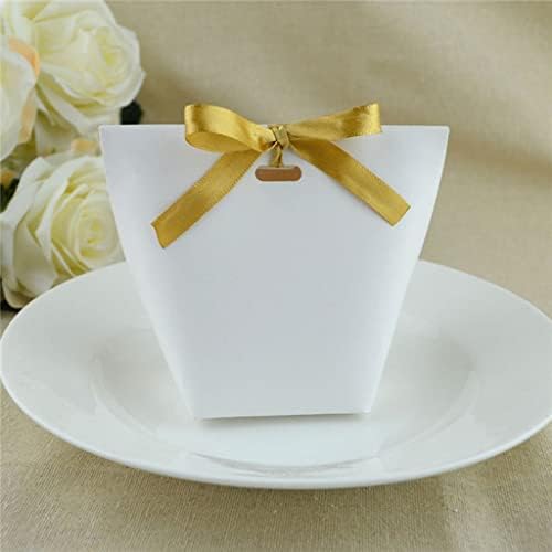 ZJHYXYH DIY em branco Kraft Paper Bag Candy Box Caixa de casamento Festa de aniversário de chocolate Retro Kraft Bag de papel