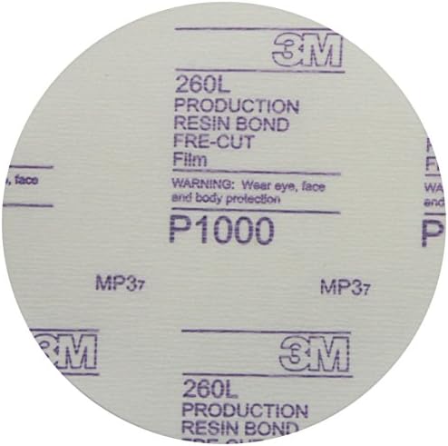 3M Stikit Red Finiling Film Disc 260L, 01104, 6 pol, P1000, 25 discos por caixa