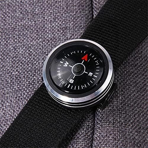 Zlxdp mini relógio portátil strap button bússola para pulseira para caminhadas ao ar livre Ferramentas ao ar livre