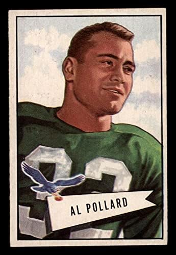 1952 Bowman Small # 34 Al Pollard Philadelphia Eagles Ex/Mt Eagles Exército
