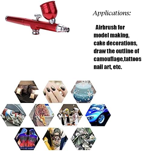 Kit de airbrush portátil Shptdjtic, kit de aerógrafo sem fio, armas de aerógrafo para artesanato de arte, maquiagem de design de