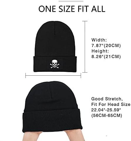 Skleleton Skull Skull Beanie Halloween Hapsa de inverno Hapão Homens Homens Mulheres Manutenção Girada - Presentes de