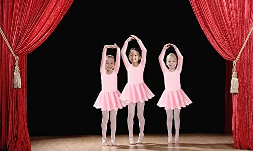 Danshow Girls 'Ballet Dance Leotards com caça de pétal