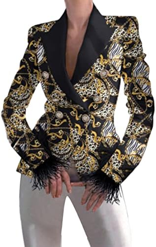 Casaco de moda feminina Cardigã leve Terno formal Lappels de manga longa Botão de casaco de escritório de escritório
