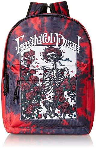 Mochila Grateful Dead, Red, altura 45cm, largura 30cm, profundidade 15cm