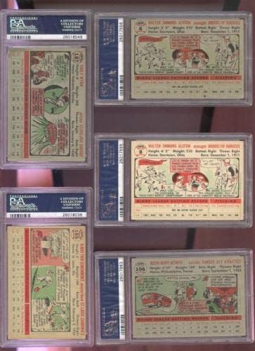 1956 Topps 187 Early Wynn PSA 4.5 Cartão de beisebol graduado MLB Cleveland Indians - Cartões de beisebol Slabbed