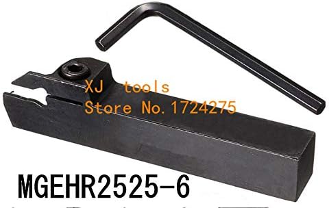 FINCOS 1PCS MGEHR2525-6 25 * 25mm Tooldler de ferramentas CNC Turning Turning, ferramentas de torneamento de ranhura externa, ferramentas