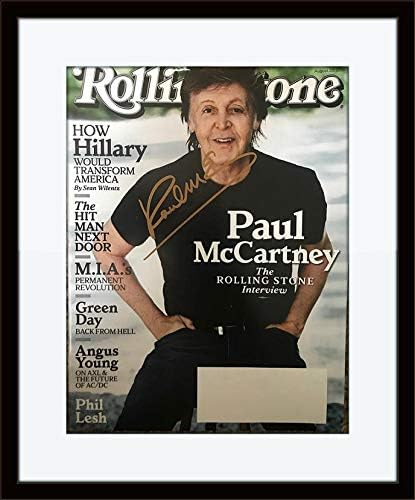Magazine de Paul McCartney Rolling Stone Autograph com Certificado de Autenticidade