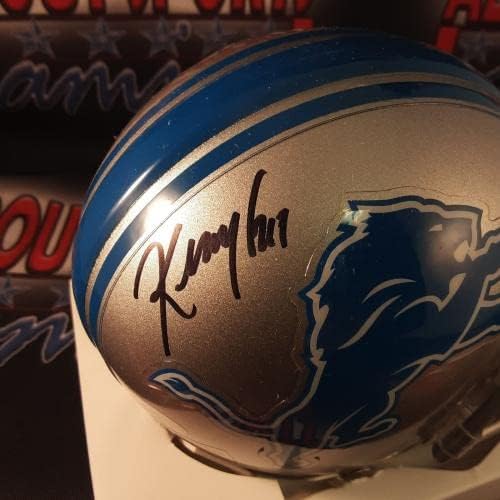 Kenny Golladay autêntico assinou o mini capacete autografado JSA. - Capacetes NFL autografados