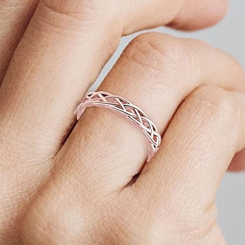 Anel de garfo e colher anel oco anel oco europeu e americano anel de cauda para mulheres dedo médio