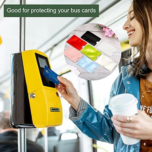 Yokive 30 PCS RFID Card Titular, Manga de Cartão Slim | Resistente a arranhões, ótimos para cartões de visita, cartões