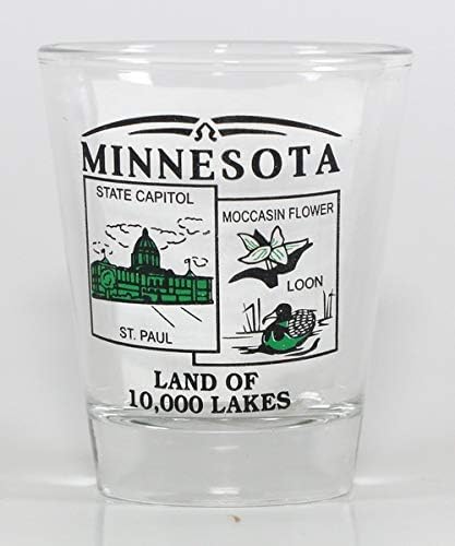 Cenário do estado de Minnesota Green New Shot Glass