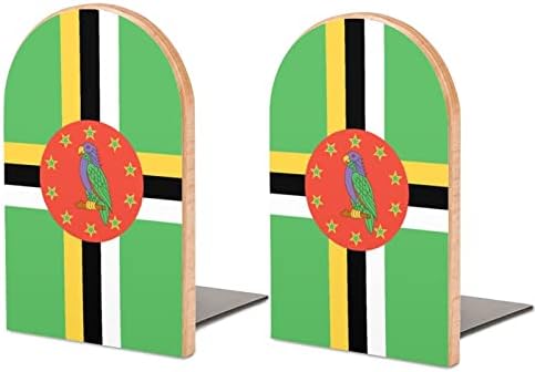 Bandeira Dominicana Livros de madeira de madeira
