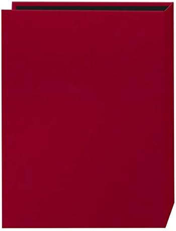 Álbum de capa de quadro de 24 bolsos pioneiros para 5 por 7 polegadas, Apple Red Fabric