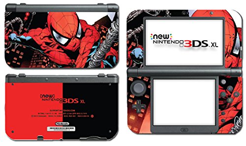 Jogo de filmes de quadrinhos do Homem-Aranha, capa de adesivo de capa de decalque de vinil para o novo sistema Nintendo 3DS XL LL