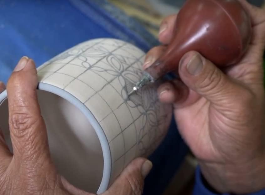 Decanter de licor de cerâmica pintado à mão: autêntico decanter de um estilo artesanal exclusivo, 58 oz, tequila, uísque, mezcal,