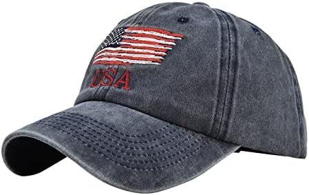 USA Baseball Cap Hats Flag Hats For Men Women Retro vintage lavado Hat de pai ajustado angustiado