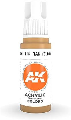 Ak interativo 3rd ger acrílico tan amarelo 17ml