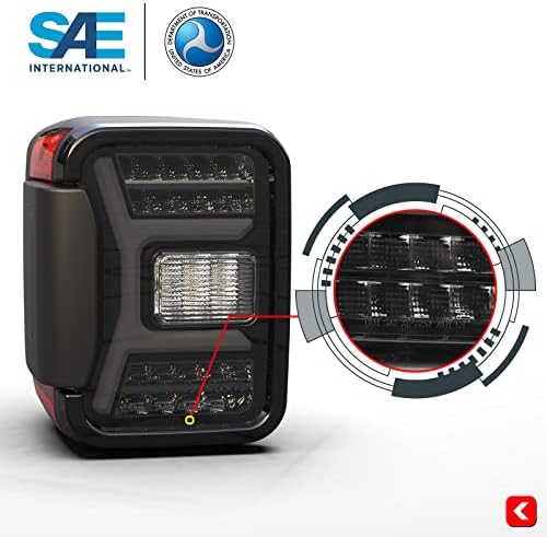Luzes traseiras deefree automático para 2019-2023 Jeep Gladiator, LED Design seqüencial Projeto de lâmpada traseira Acessórios