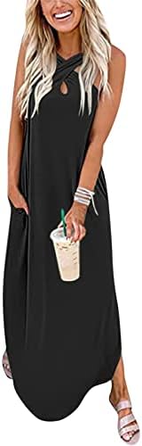 SGASY Women Summer Skin Print Maxi Dress Dress Halloween Gothic Sleeseless Auto -gravata vestidos de tanque de pescoço Round Plus Size