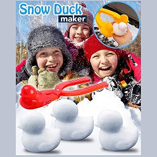 Três D Snowball Maker, fabricante de bola de neve de pato, 2 PCs Cartoon Snowball Manker Sandy Maker Clip Perfect for Kids