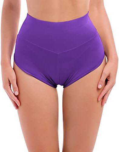 Women High Chaist Workout Yoga Shorts Lucro Butting Tummy Control Rave Dança Bottoms Botty Shorts Mini Pants quentes