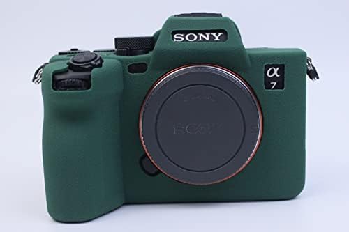 Caixa verde de silicone macio para a Sony A7 Mark IV/A7M4/A74 Câmera Protetor de pele
