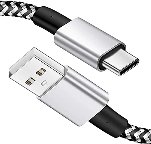 Deegotech Tipo C Charger 10 pés, carregador de cabo USB C, Nylon trançado o cabo de carregador USB C Long C, carregador de telefone
