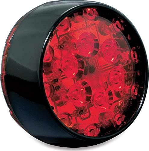 Kuryakyn 5459 Iluminação de motocicletas: inserções de conversão do sinal traseiro de giro traseiro de estilo de bala, circuito duplo