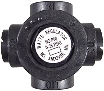 WATTS P60M1 Regulador de pressão 2 Way 1/4 FNPT 0-25