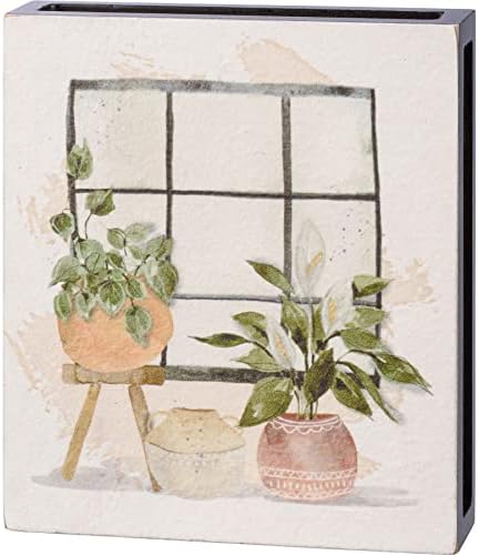 Primitivos de Kathy Window Plants Home Decor Sign