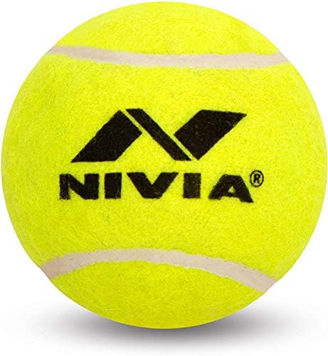Bola de tênis dura Nivia para beisebol/críquete e tênis, amarelo
