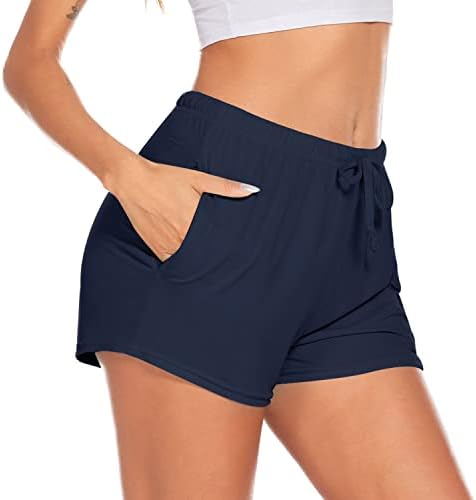 Shorts de pijamas ekouaer para mulheres 2 pack pjs lounge short