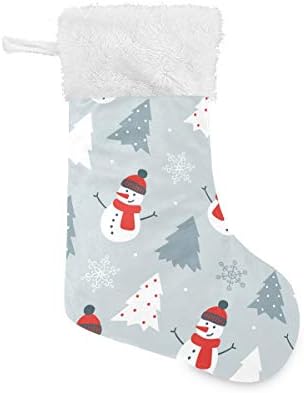 Meias de Natal de Alaza Christmas Classic Classic Personalizou grandes decorações de meia para férias em família Decoração de festa 1, 17,7 ''