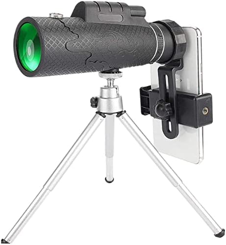 Razzum Telescópios precisos binóculos para adultos, 60x60 de alta ampliação de alta definição telescópio de filme verde le para assistir a pássaros acampando, viagens de animais selvagens