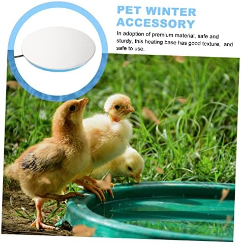 IPETBOOM Aquecedor de água para animais de estimação Adorador de aves Acessórios eletrônicos isolados Acessórios eletrônicos plug- in Style Aquecimento Base Pet Acessório de inverno