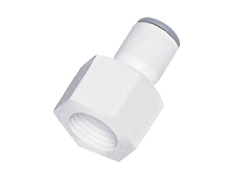 Parker Hannifin 6315 60 18wp2 Liquifit Polymer Body Female Connecting Fitting, Tubo de push-to-Connect de 3/8 NPTF feminino NPTF