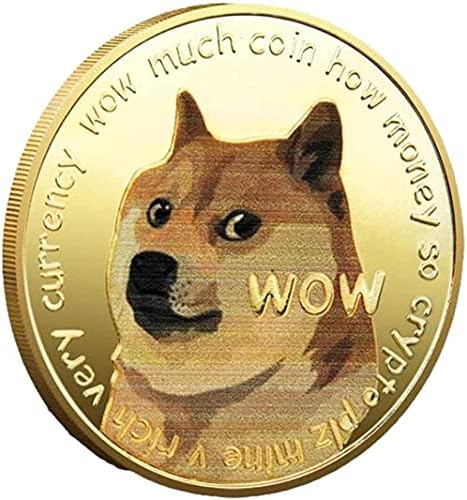 Dogecoin Coin 2021 Gold banhado Dogecoin Limited Edition Collector S Edição Coin Captain Kichain Lucky Coin Coin Wanderers