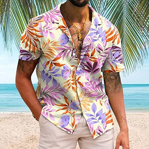 Camisas de treino masculino de verão masculino de manga curta casual Spring Summer Turndown pescoço 3d camisetas impressas dragão