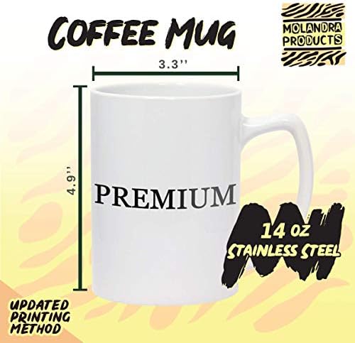 Molandra Products #Manuncuring - 14oz Hashtag White Ceramic Statesman Coffee Caneca