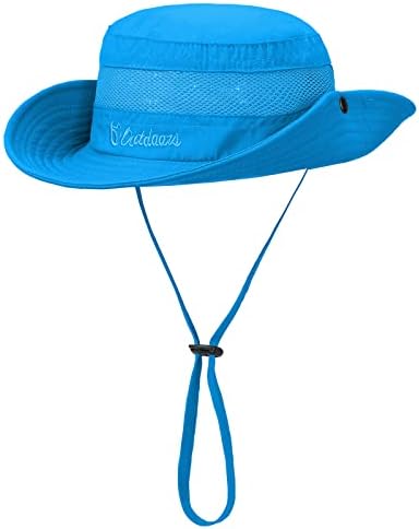 Kids Sun Hat Hat Sun Protection Balde Chapéus para crianças Camping Pesca Chapéus Safari Summer Wide Brim Beach Play Hat Hat