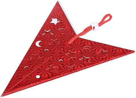 Termos solares completos 5 PCs 90cm Decoração de Natal diagonal 3D Pentagrama de papel holográfico, entrega aleatória