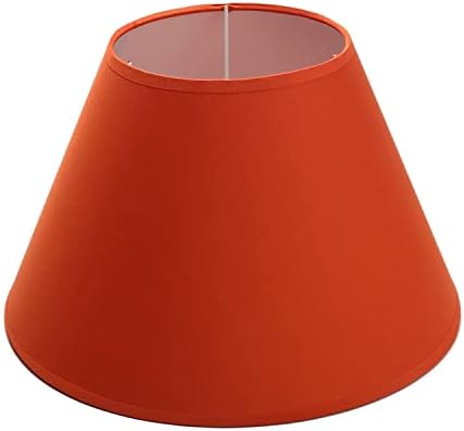 MROMAX 5.9x7.5x11,8 polegadas Lampshades Lâmpada de piso Sombra Tecido de tecido leve Substituição de lâmpada de lâmpada média laranja para lâmpadas de mesa 1pcs