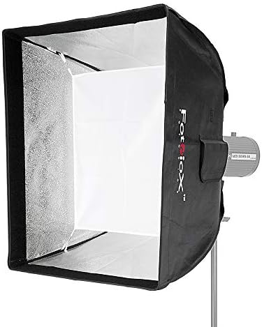 Fotodiox Pro 24x24 SoftBox Plus grade para estroboscópio de estúdio/flash com difusor suave e speedring dedicado, para Speedotron