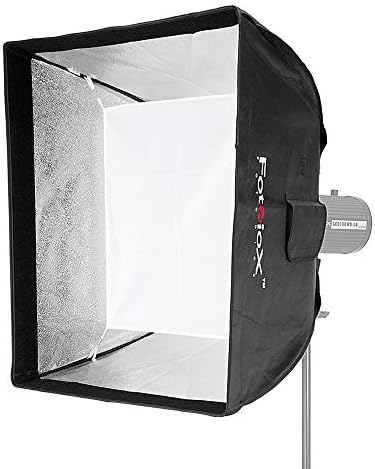 Fotodiox Pro 24x24 SoftBox Plus grade para estroboscópio de estúdio/flash com difusor suave e speedring dedicado, para Speedotron Black Line 202VF, 206VF, 102, 103, 105, Linha marrom MW3R, MW3U, MW3UQ, M90, M90Q, Mw3R Flash, Light Flash, MW3U, MW3UQ, M90, M90Q, Mw3R Flash