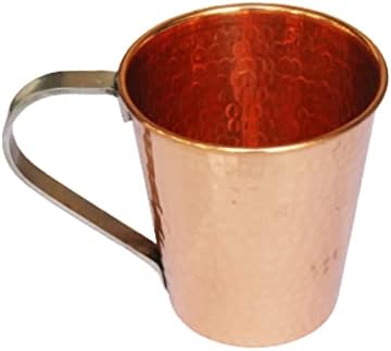 PARIJAT Handicraft Pure Copper Balde Design Moscou Mule Cervent Cup, melhor para coquetéis e presentes de cerveja